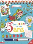 Les jeux de mes 5 ans - bloc avec feutre effaçable