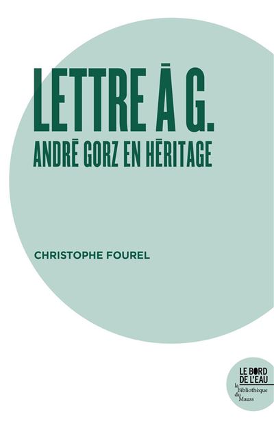 Lettre a G. - Christophe Fourel - broché