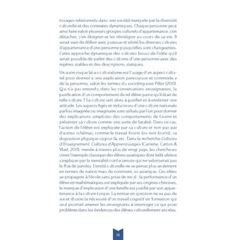 Les cultures à l'école