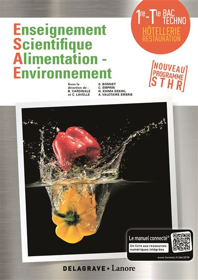 Enseignement Scientifique Alimentation-Environnement 1re, Tle STHR (2018) - Pochette élève - Christophe Lavelle - broché