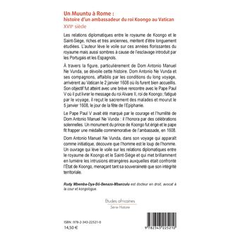 Un Muuntu à Rome : Histoire d'un ambassadeur du roi Koongo au Vatican