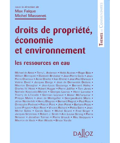 Droits de propriete economie et environnement