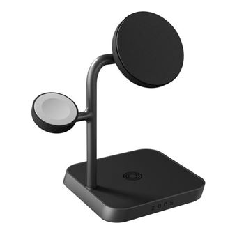 ZENS Office Charger Pro 3 - Socle de chargement sans fil/support de chargement + adaptateur secteur - 25 Watt - Apple Fast Charge - Certifié MFI - noir - 1