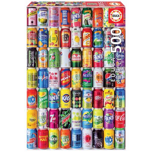 500 CANETTES DE SODA/BLIKJES FRISDRANKEN