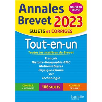 Annales BREVET 2023 Tout-en-un