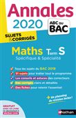 Annales BAC 2020 Maths Term S - Spécifique & Spécialité - Corrigé