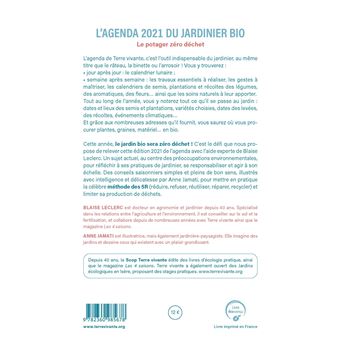 L'agenda du jardinier bio 2021