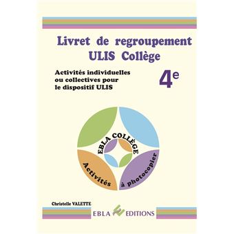 Livret de regroupement ULIS Collège 4e