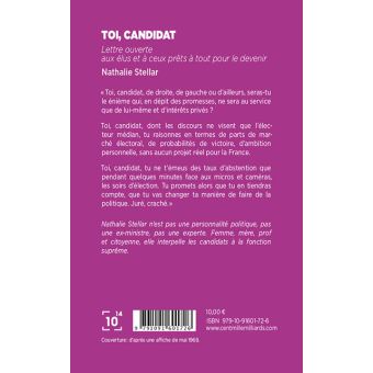 Toi, candidat, nouvelle édition