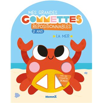 Mes grandes gommettes repositionnables - 2 ans - La mer