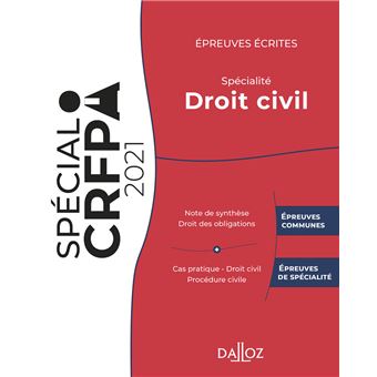 Épreuves écrites du CRFPA - Spécialité Droit civil