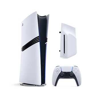 Console Sony PS5 Pro Blanc et Noir + Lecteur de disque blu-ray Ultra HD 4K detachable pour PS5 Slim et PS5 Pro