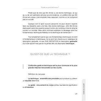 Tennis et technique