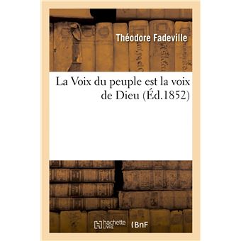 La Voix du peuple est la voix de Dieu