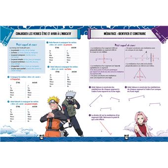 NARUTO SHIPPUDEN - Cahier de vacances de la 5e à la 4e