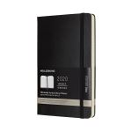 Agenda 2020 Pro Semainier Vertical Grand Format Noir Rigide