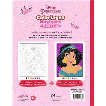 DISNEY PRINCESSES - Coloriages Magiques - Trompe l'oeil