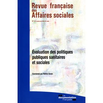 Evaluation des politiques publiques sanitaires et sociales (n.1-2/2010)