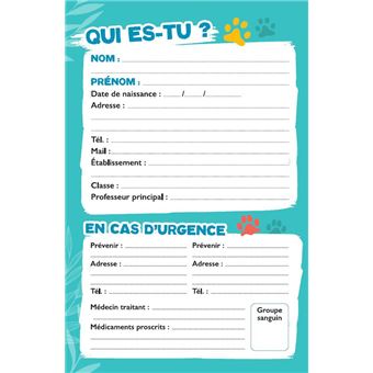 Animaux de la 8 - Agenda 2022-2023