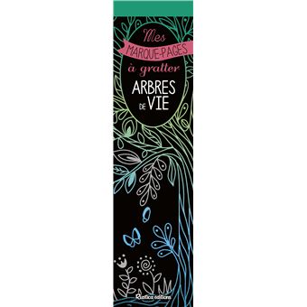 Mes marque-pages à gratter : Arbres de vie