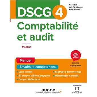 DSCG 4 Comptabilité et audit - Manuel 2022/2023