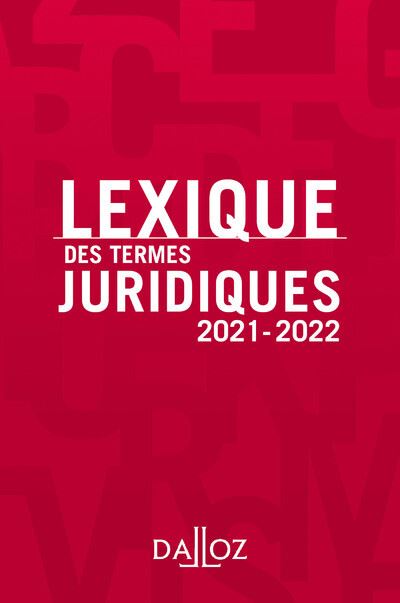 Lexique des termes juridiques
