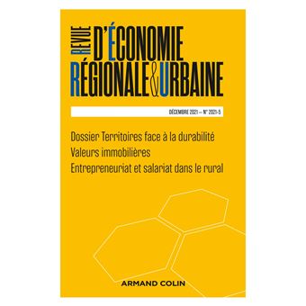 Revue d'économie régionale et urbaine Nº5/2021 Varia