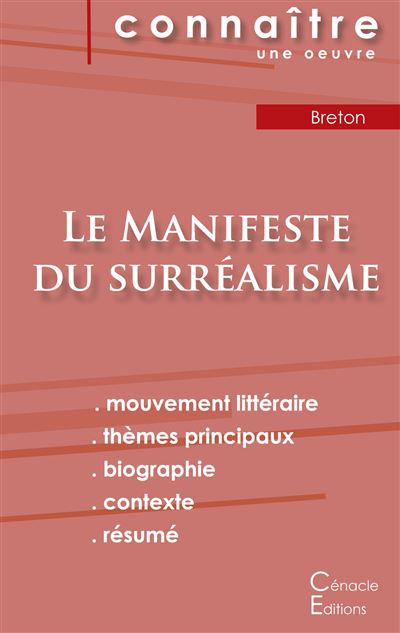 Fiche de lecture le manifeste du surrealisme de andre breton