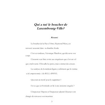 Meurtres à la carte