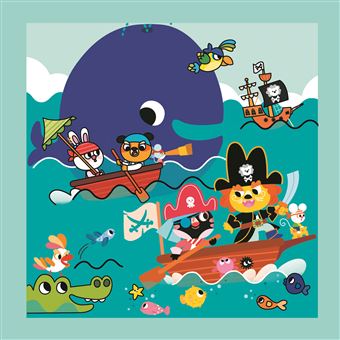 Pinceau magique - Animaux pirates