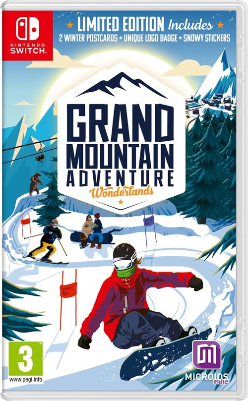 Pochette avant du jeu Grand Mountain Adventure: Wonderlands Edition Limited Nintendo Switch