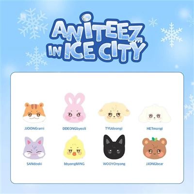 Coussin en peluche Ateez WOOYOnyang Collection Aniteez In Ice City