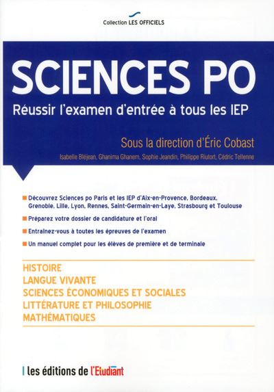 Sciences PO, Réussir l'examen d'entrée à tous les IEP