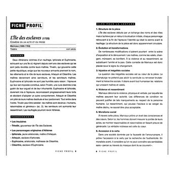 Profil - Marivaux, L'Île des esclaves (oeuvre au programme Bac 2024)