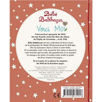 Bébé Balthazar - Le Livre des mercis - Pédagogie Montessori 0/3 ans