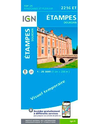 Etampes Dourdan Echelle 1 25 000 Top 25 2216 Est Broche Collectif Achat Livre Fnac