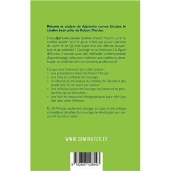 Apprendre comme Einstein (Résumé et analyse du livre de Robert Mercier)