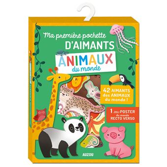 Ma pochette d'aimants - animaux du monde