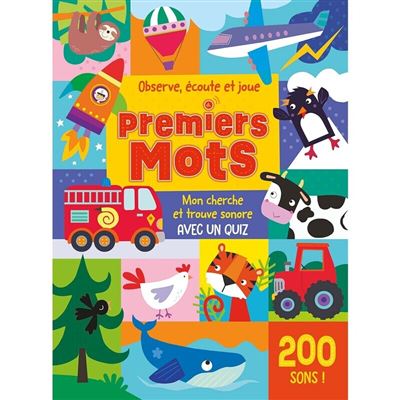 PREMIERS MOTS 200 SONS MON CHERCHE ET TROUVE SONORE AVEC - Achat Livre ...