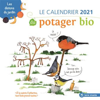 Le calendrier 2021 du potager bio