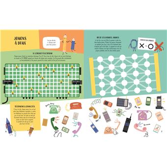 Cahier d'activités avec papier et crayon