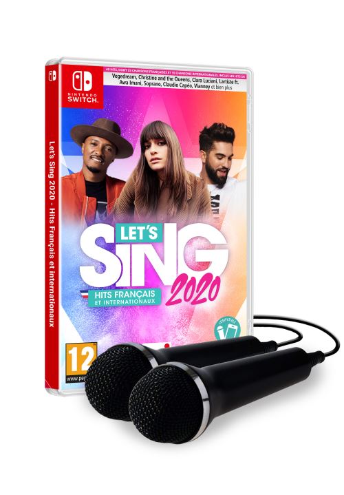 Let's Sing 2020 Hits Français et Internationaux + 2 micros Nintendo Switch