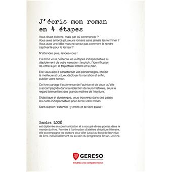 J'écris mon roman en 4 étapes