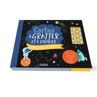 Cartes à gratter et à colorier : Constellations