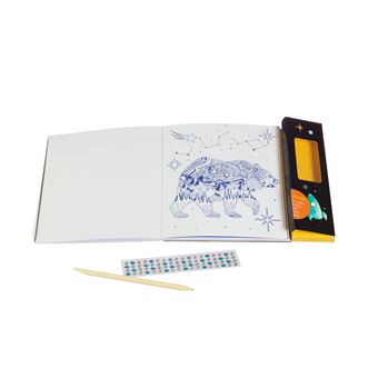 Cartes à gratter et à colorier : Constellations