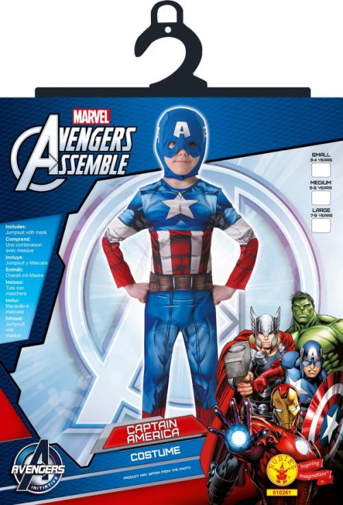 Déguisement Captain America Avengers Assemble, Taille L