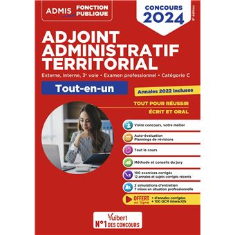 Concours Adjoint administratif territorial - Catégorie C - Tout-en-un