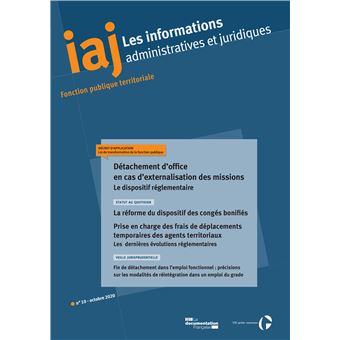 Détachement d'office en cas d'externalisation des missions : Le dispositif réglementaire