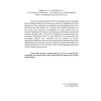 La création de l'homme