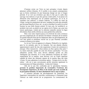 La création de l'homme